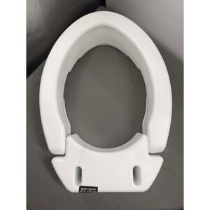 Carex Elongated Toilet Seat Riser 3.5" Raised Height 300lb Capacity FGB321C1